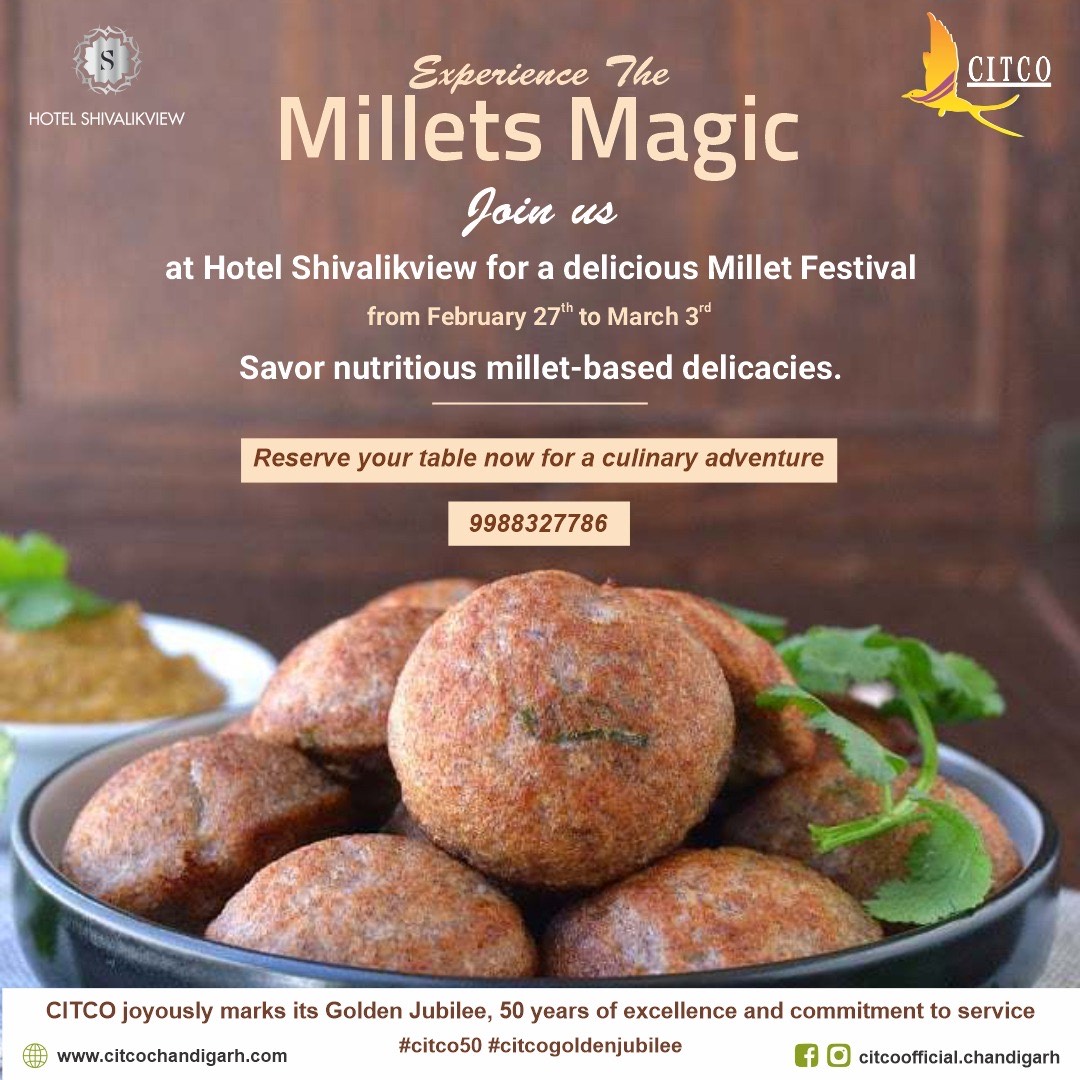Hotel Shivalikview is delighted to announce the upcoming Millet Festival, taking place from February 27th to March 3rd.